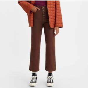 Levi's Women's Straight Leg Jeans in Chocolate Brown
